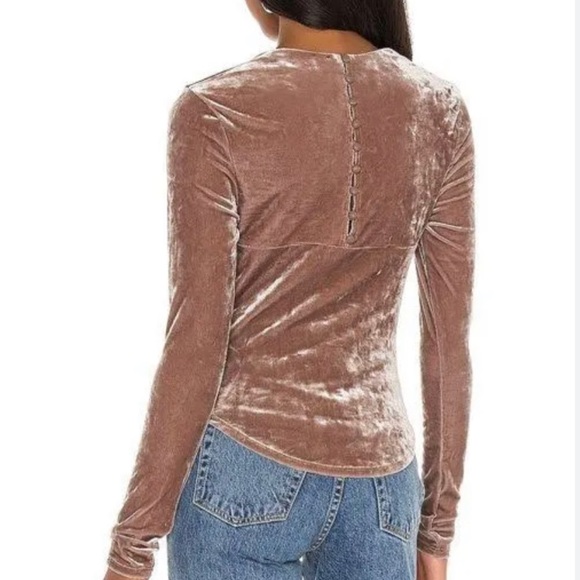 Free People Perfect Date velvet top - Picture 2 of 5